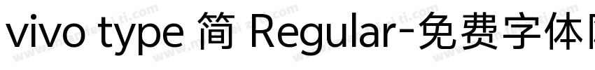 vivo type 简 Regular字体转换